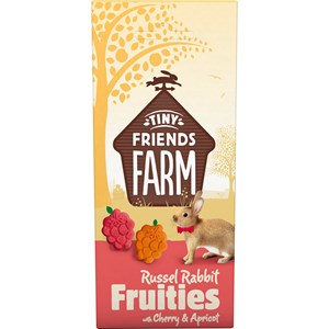 Gnagargodis Tiny Friends Russel Rabbit Fruities Körsbär/Aprikos 120g