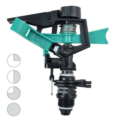 "Sprinkler Ferrestock SEC-CIR Svart M1/2"" Hård plast"