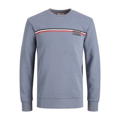 Tröja utan huva Herr Jack & Jones JJATLAS SWEAT CREW NECK 12224602 Blå (Storlek: XXL)