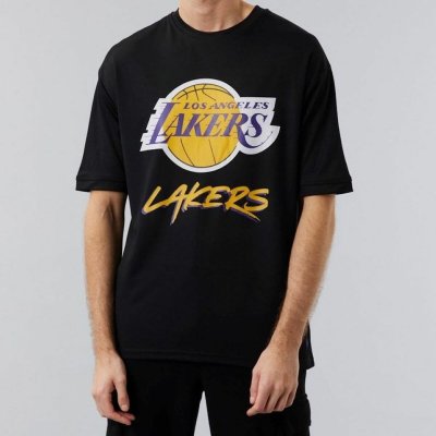 T-shirt med kortärm MESH TEE LOSLAK BLKTRP New Era 60284737 Svart (Storlek: S)