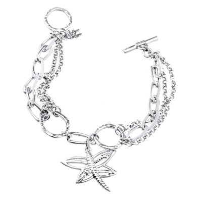 Damarmband Folli Follie 1B8S021 Silverpläterad Silvrig (17 cm)