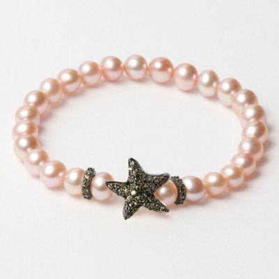 Damarmband Lancaster JLA-BR-STAR-3-PU Rosa Grön Sterlingsilver 16 mm