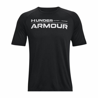 T-shirt med kortärm Under Armour Wordmark Svart (Storlek: L)