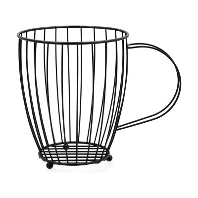 Kruka för köksredskap Quid Svart Metall (23x15x18 cm)