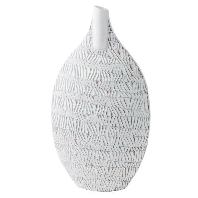 Vas DKD Home Decor Vit Harts Modern (32 x 13 x 57 cm)
