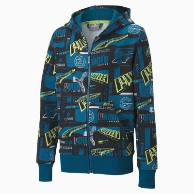 Tröja med huva Unisex Puma FULL-ZIP 583197 (Storlek: 8 år)