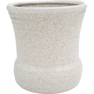 Kruka med prickar Ø14 cm, Vit