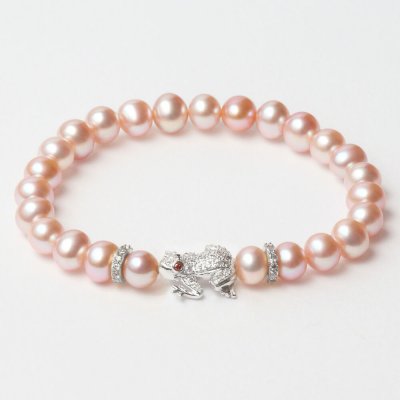 Damarmband Lancaster JLA-BR-FROG-1-PU Silvrig Rosa Sterlingsilver 16 mm