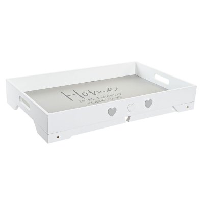 Bricka DKD Home Decor MDF Vit (73 x 35 x 29 cm)
