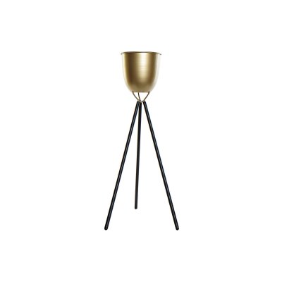 Kruka DKD Home Decor Svart Gyllene Metall (26 x 23 x 60 cm)