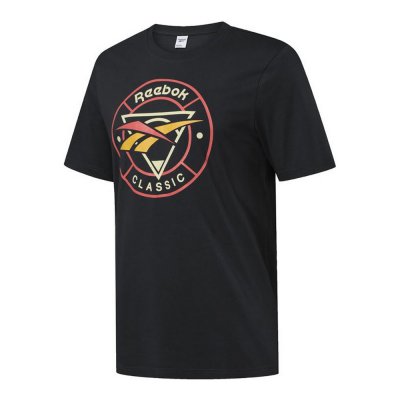 T-shirt med kortärm Herr Reebok Classic Trail Svart (Storlek: L)
