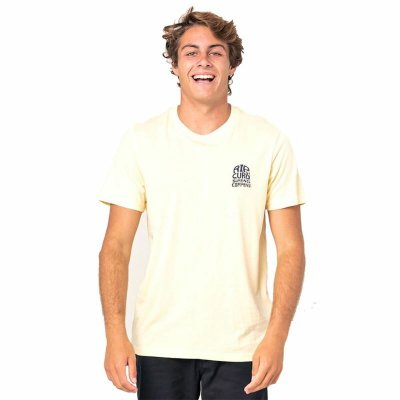 T-shirt Rip Curl Sport Gul (Storlek: S)