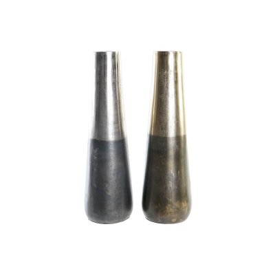 Vas DKD Home Decor Aluminium (15,5 x 15,5 x 49,5 cm) (2 antal)