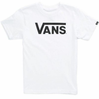 Barn T-shirt med kortärm Vans Drop V White Vit (Storlek: M)