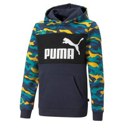 Tröja med huva Unisex Puma Essentials Multicolour Kamouflage (Storlek: 5-6 år)