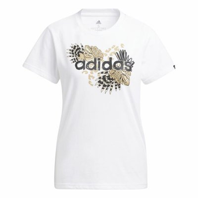 T-shirt med lång ärm Dam Adidas Print Graphic Vit (Storlek: XS)