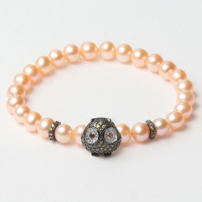 Damarmband Lancaster JLA-BR-OWL-3-PE Orange Grön Sterlingsilver 16 mm