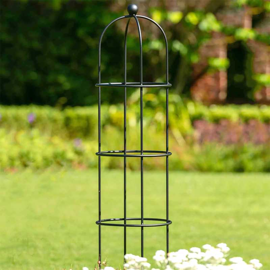 Spaljé Vintage Black Round Obelisk, small