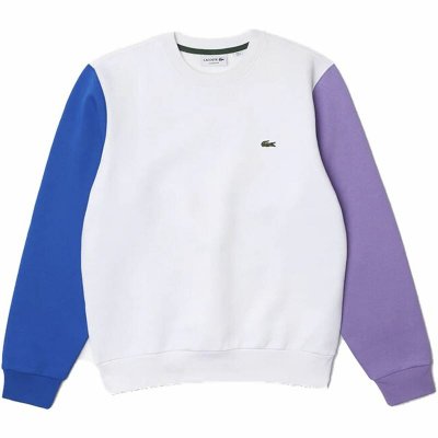 Tröja utan huva Herr Lacoste Sweatshirt Vit (Storlek: XL)