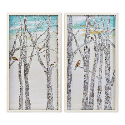 Tavla DKD Home Decor CU-180450 Kanvas Träd (54 x 3 x 103,5 cm) (2 antal)