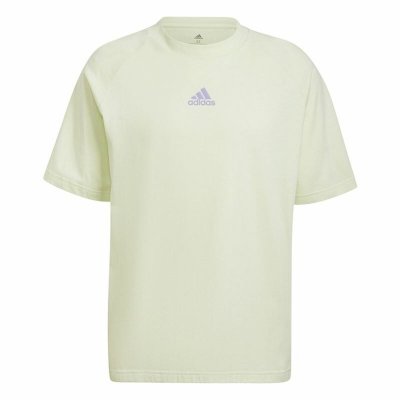 T-shirt med kortärm Herr Adidas Essentials Brandlove Gul (Storlek: L)