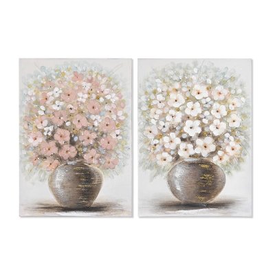 Tavla DKD Home Decor Vas Traditionell (2 antal) (50 x 3 x 70 cm)