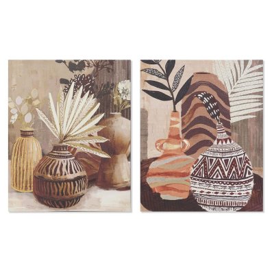Tavla DKD Home Decor Vas Kolonial (40 x 3 x 50 cm) (2 antal)