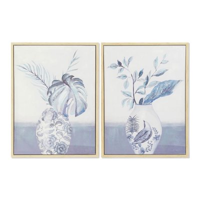 Tavla DKD Home Decor S3013725 Kanvas Vas Orientalisk (60 x 4 x 80 cm) (2 antal)