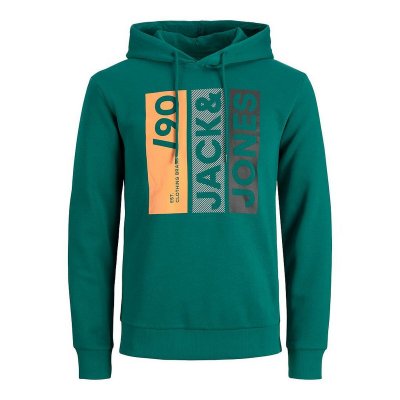 Tröja med huva Herr Jack & Jones JJJIO SWEAT HOOD 12222894 Grön (Storlek: XL)