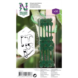 Slingerväxthållare Nelson Grön, 20 st