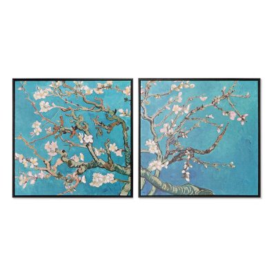 Tavla DKD Home Decor S3018024 Träd Orientalisk (60 x 2,5 x 60 cm) (2 antal)