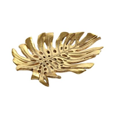 Bricka DKD Home Decor Gyllene Harts (24 x 19 x 2.7 cm) (24,5 cm) (24 x 19 cm)