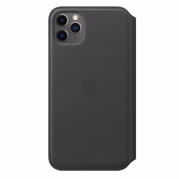 Apple Läderfodral till iPhone 11 Pro Max - svart