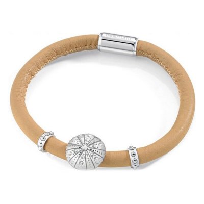 Damarband med kristaller Morellato SADZ05 Glas Silvrig Stål Läder Roséguld (19,5 cm)
