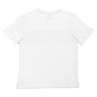Barn T-shirt med kortärm Kappa Skoto K Vit (Storlek: 14 år)