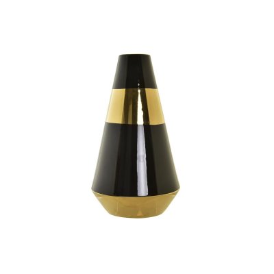 Vas DKD Home Decor Porslin Gyllene Dvobarvna Modern (19 x 19 x 35 cm)