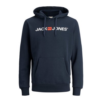 Tröja utan huva Herr Jack & Jones OLD LOGO 12137054 Havsblå Män (Storlek: M)