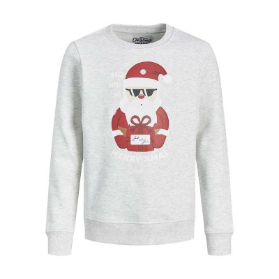 Tröja utan huva Herr Jack & Jones 12219685 Vit (Storlek: L)