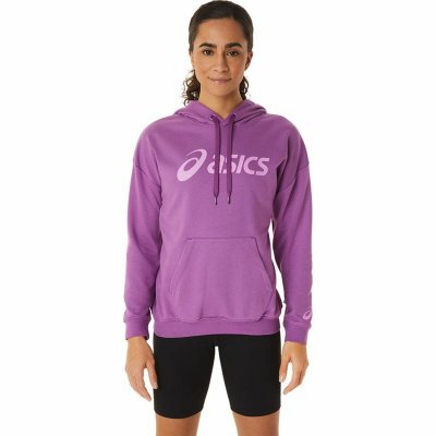 Tröja med huva Dam Asics Big Oth Lila (Storlek: XS)