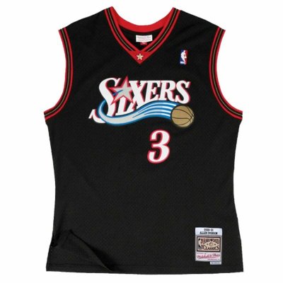 Baskettröja Mitchell & Ness Sixers Philadelphia 76ers Allen Iverson Svart (Storlek: M)