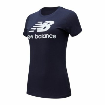 T-shirt med kortärm Dam New Balance WT91546 Havsblå (Storlek: S)