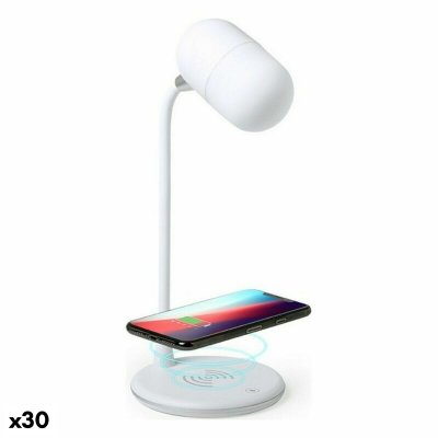 LED-lampa med Bluetooth-högtalare och strådlös laddare 146268 Vit 3 W (30 antal) (Färg: Vit)