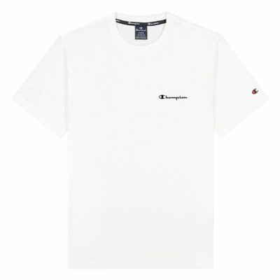 T-shirt med kortärm Champion Crewneck M Vit (Storlek: M)