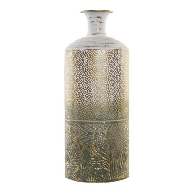 Vas DKD Home Decor Gyllene Metall Tropiskt (23 x 23 x 60 cm)