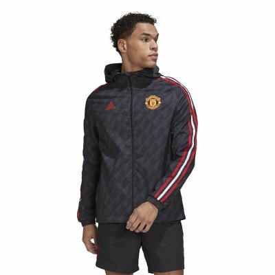 Träningsjacka Herr Adidas Manchester United DNA Svart (Storlek: XL)