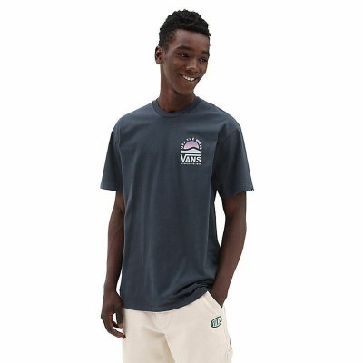 T-shirt med kortärm Herr Vans Side Set-B Mörkblå (Storlek: L)
