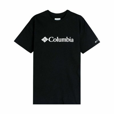T-shirt med kortärm Herr Columbia Svart (Storlek: S)
