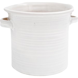 Kruka med öron Ø18 cm, Vit