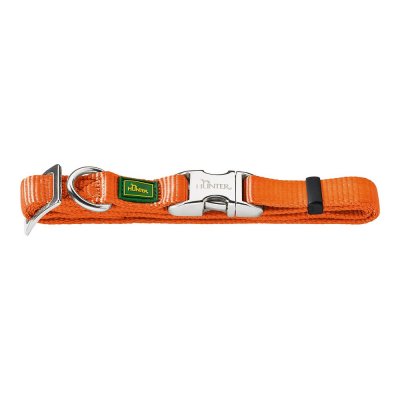 Hundhalsband Hunter Alu-Strong Orange Storlek L (45-65 cm)