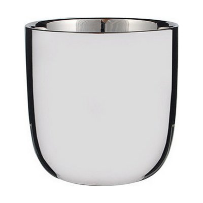 Kruka Mica Decorations Keramik Silvrig (11,5 x 11,5 cm)